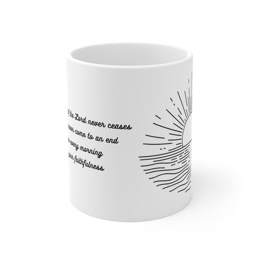 New Morning Mercies Mug, Lamentations 3:22-23